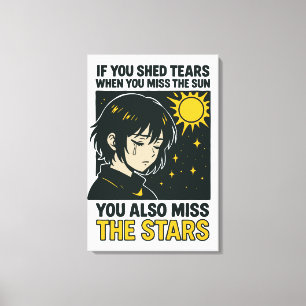 Lienzo Extrañar las estrellas