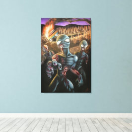 Lienzo Extranjeros zombis