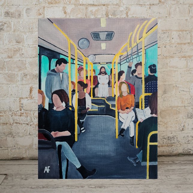Lienzo Extraño en el autobús Pintura de Alfred Fox (Subido por el creador)