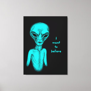 Lienzo Extraterrestre, quiero creer