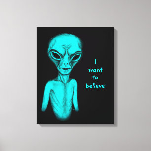 Lienzo Extraterrestre, quiero creer