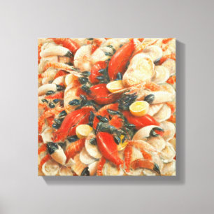 Lienzo Extravagancia 2010 de los mariscos