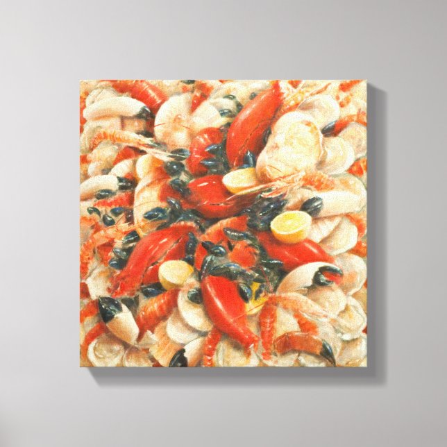 Lienzo Extravaganza de los productos del mar 2010 (Anverso)