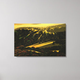 Lienzo Eyvind Earle - Sierra de Santa Cruz