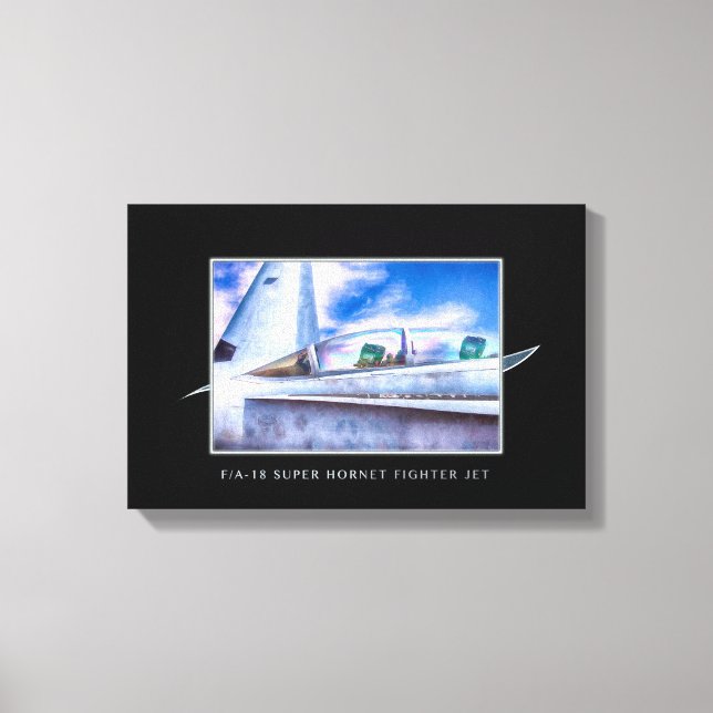 Lienzo F-18 HORNET FIGHTER JET Fácilmente (Anverso)