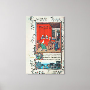 Lienzo f.93v el nacimiento de San Juan Bautista y del