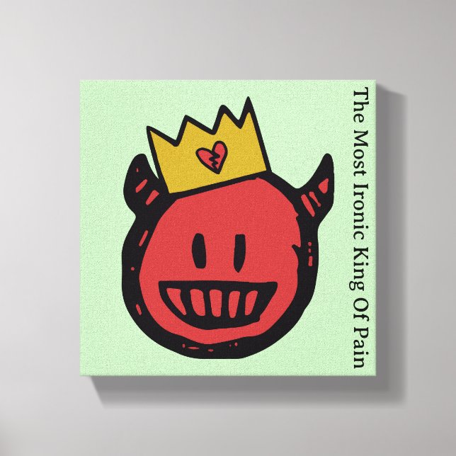 Lienzo F.I.O. “The Most Ironic King Of Pain”  (Anverso)