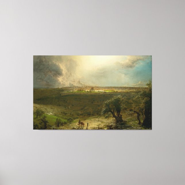 Lienzo F. IGLESIA - Jerusalén desde el Monte del Olivo 18 (Anverso)