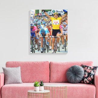 Lienzo Fabian Cancellara Héroe Temprano Etapa 3 Tour de F