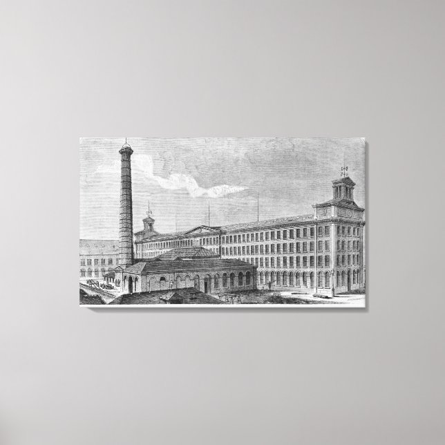 Lienzo Fábrica de algodón de La Foudre (Anverso)