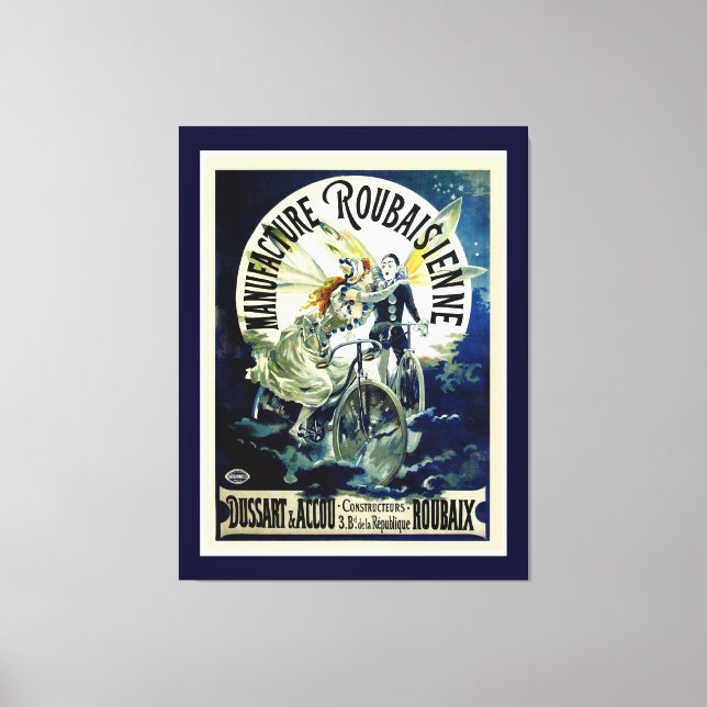 Lienzo Fabricación de bicicletas Roubaisienne (Anverso)