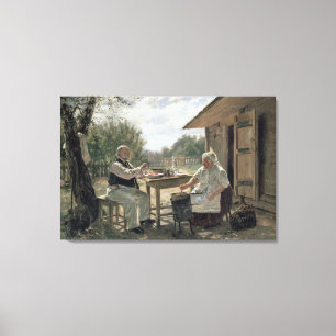 Lienzo Fabricación del atasco, 1876