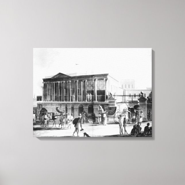 Lienzo Fabricante y Bazar, Casa Calcutta (Anverso)