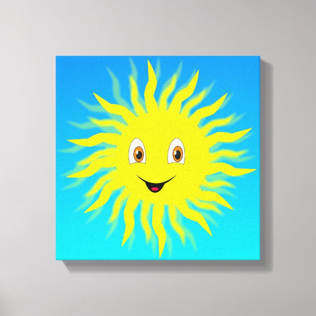 Lienzo Face Happy Sunshine (Anverso)