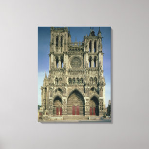 Lienzo Fachada del oeste, c.1220-70 (foto) (para los