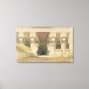 Lienzo Fachada del templo de Hathor