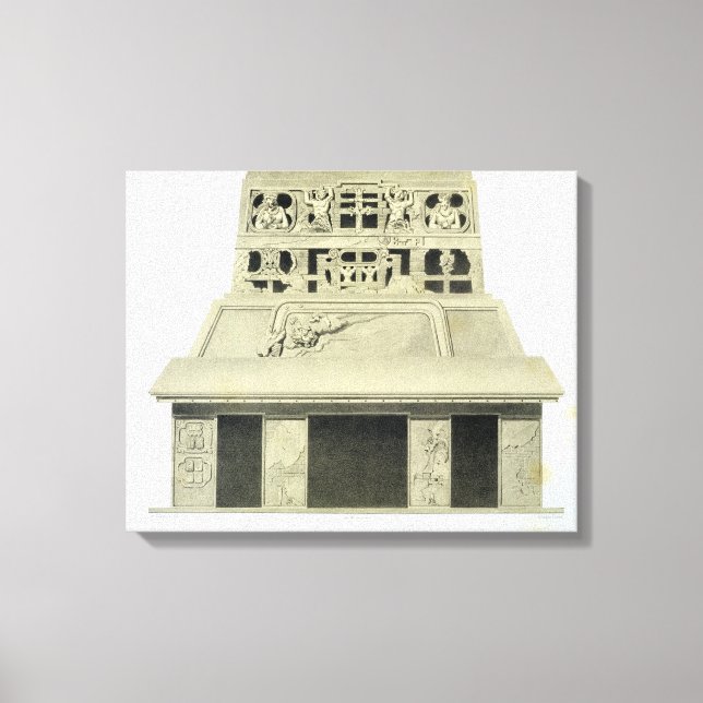 Lienzo Fachada del Templo del Sol, Palenque, plato 2 (Anverso)