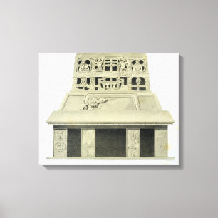 Lienzo Fachada del templo del Sun, Palenque, placa 2