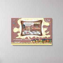 Lienzo Fact Checkers | Absurd Wordplay Humor 24x16