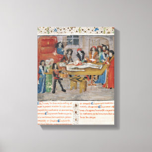 Lienzo Facultad de la lección de la disección de medicina