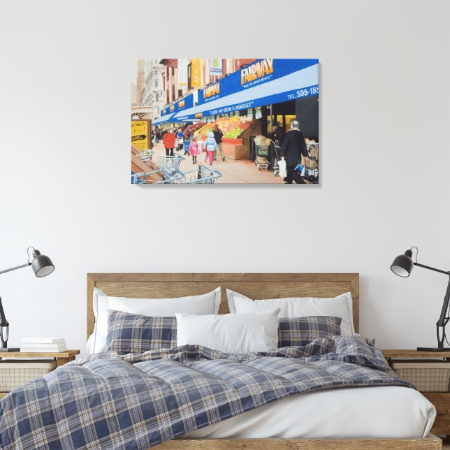 Lienzo Fairway Market NYC Canvas (Insitu(Dormitorio))