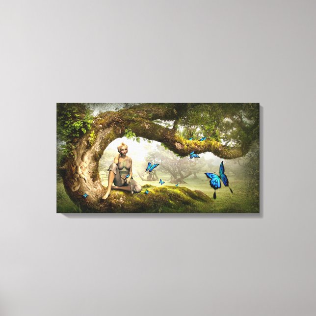 Lienzo Fairyland y Butterflies (Anverso)