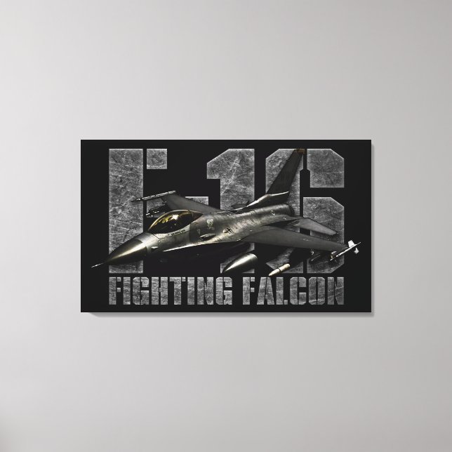 Lienzo Falcon de combate F-16 (Anverso)