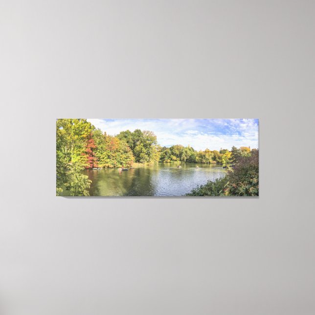 Lienzo Fall Foliage Central Park Nueva York (Anverso)