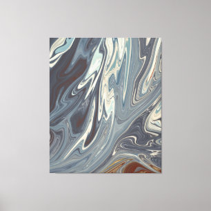 Lienzo Fallen Waves Art   Mejor pintura abstracta moderna
