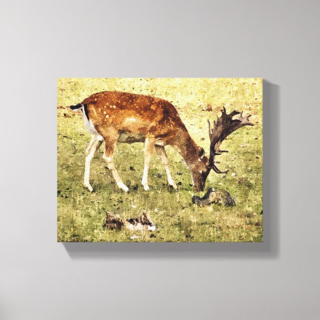 LIENZO FALLOW DEER (Anverso)