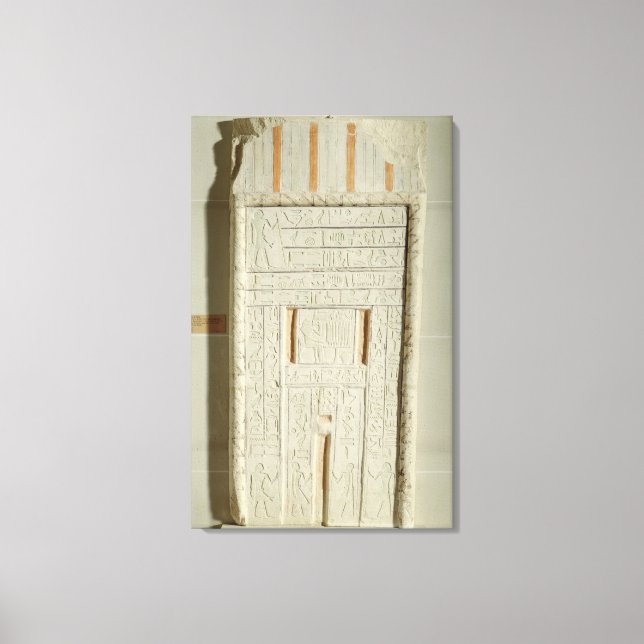 Lienzo Falso puerta de Sheshi, c.2300-2200 a.C. (cal pint (Anverso)