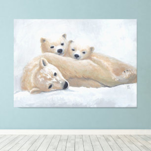 Lienzo Familia Ártica