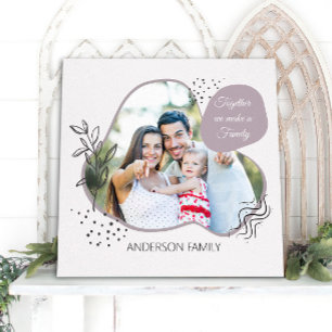 Lienzo FAMILIA Boho moderna Foto Prin de tela contemporán