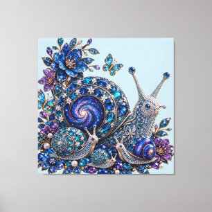 Lienzo Familia de Caracoles de Cristal Celestial – Galaxi