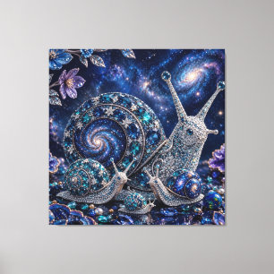 Lienzo Familia de Caracoles de Cristal Celestial – Galaxi