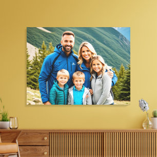 Lienzo Familia fotográfica personalizado 1