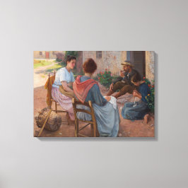 Lienzo Familia italiana tradicional (Italia antigua)