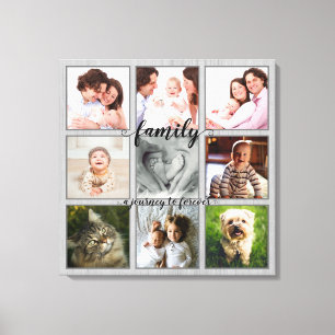Lienzo Familia Un Viaje a la Eternidad Collage de Fotos R