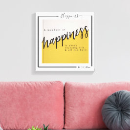 Lienzo Family Personalized Photo and Text Typography