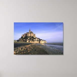 Lienzo Famosa fortaleza de la isla de Le Mont St. Michel