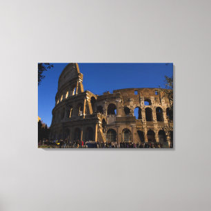 Lienzo Famoso Coliseo en Roma Italia Punto de Referencia