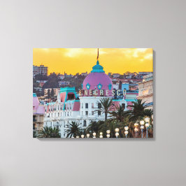 Lienzo Famoso hotel de lujo Hotel Negresco en Niza Franci