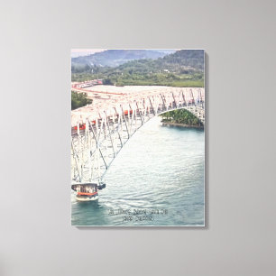 Lienzo Famoso puente de San Juanico, Filipinas - 