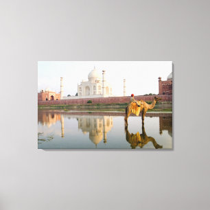 Lienzo Famoso templo mundial Taj Mahal sitio de entierro 