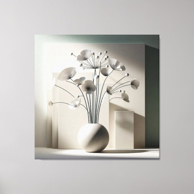 Lienzo Fan-Shaped Floral Structure (Anverso)