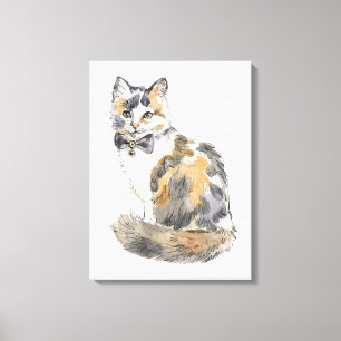 Lienzo Fancy Calico Cat