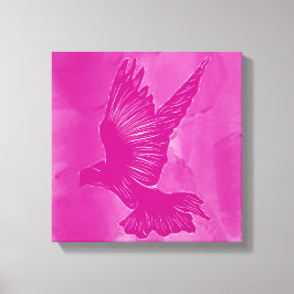 Lienzo Fancy Holy Spirit Dove Abstract - Rosa
