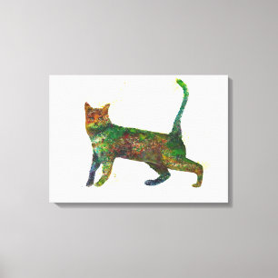 Lienzo Fantasía abstracta del gato