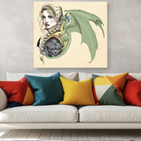 Fantasía de Elf Warrior Dragon