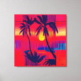 Lienzo Fantasía de escape tropical